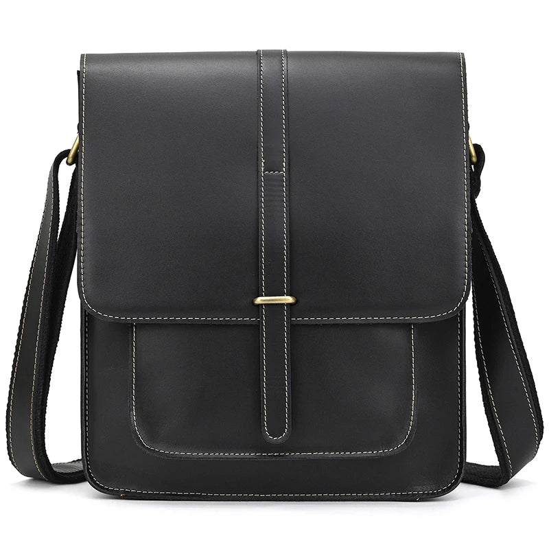 Black leather crossbody mini bag for stylish everyday use