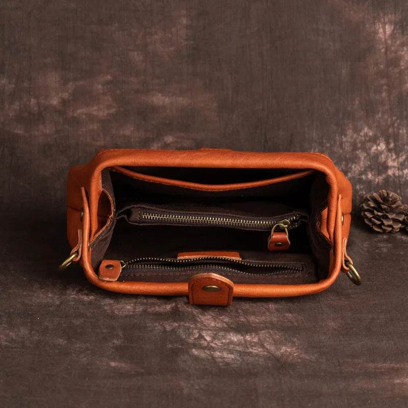 Women’s Leather Crossbody Bag Retro Messenger Phone Sling - VacationGrabs