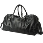 Trendy Men's Leather Duffel – Large Sports Gym Carry-on Bag - VacationGrabs
