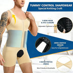 Men's Sleeveless Compression Bodysuit - Tummy Control Shaper