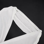 VacationGrabs Women Bodycon Mini Dress Deep V Neck Backless Ruched Sleeveless Satin Dresses Evening Party Club Night Out Holiday Wear