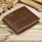 Crazy Horse Men’s Short Wallet for Gifts Retro Fashion Leather - VacationGrabs
