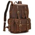 Extra Large Men’s Leather Backpack Big Capacity Travel Handbag - VacationGrabs