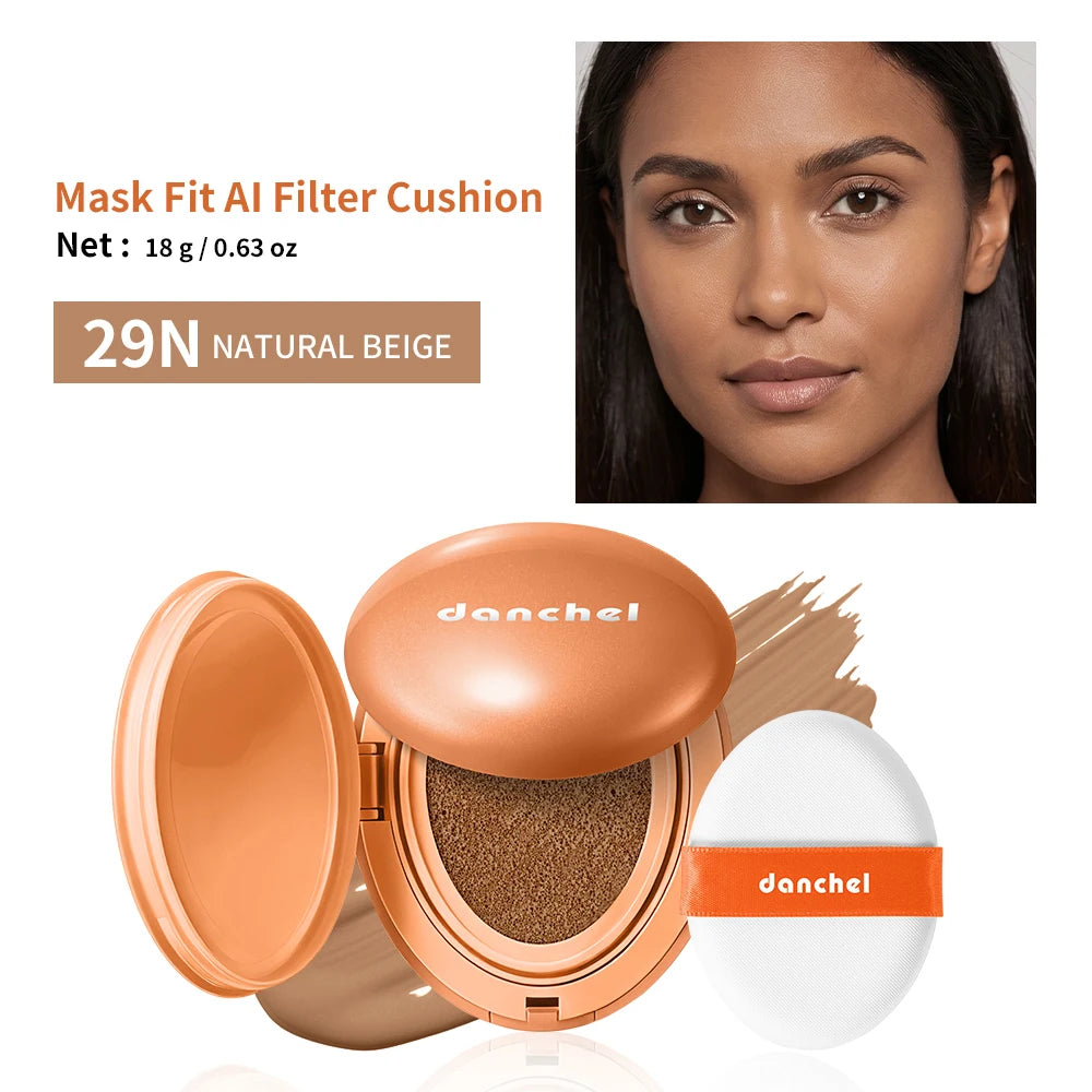AI Filter Cushion Foundation Hyaluronic Sodium Inulin Glycerin Deep Hydration Smooth Skin Improve Roughness Mild Stable Formula