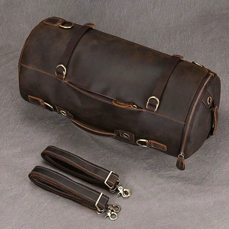 Men's Leather Backpack – Cowhide Travel Multifunctional Bag - VacationGrabs