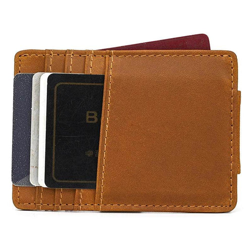 Luxury Designer Card Holder Money Clip Purse Wallet Genuine Leather - VacationGrabs