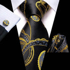 Purple Paisley Silk Tie Set for Men - VacationGrabs