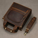 Vintage Fashion Men's Shoulder Bag Genuine Leather Men Sling Bag