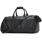 Fashion Leather Duffel Bag – Folding Bag for Suits and Travel - VacationGrabs