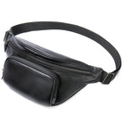 Men's Single Shoulder Crossbody Real Cowhide Waist Pack Chest Bag - VacationGrabs