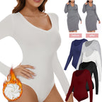 Women's V-Neck Long Sleeve Thermal Compression Top