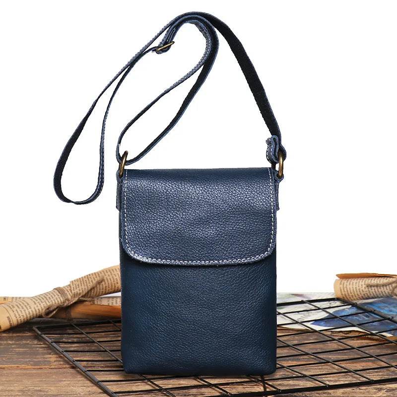Genuine Leather Cellphone Pouch Crossbody Bag for Men & Women - VacationGrabs