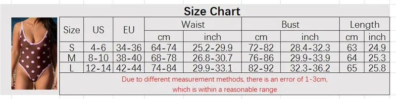 VacationGrabs Women's Summer Swimsuit Y2K Dots Print Sleeveless Adjustable Spaghetti Strap Bodysuit Bathing Suit Beachwear