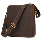 Genuine Leather Men's Shoulder Bag Crossbody Messenger for iPad - VacationGrabs