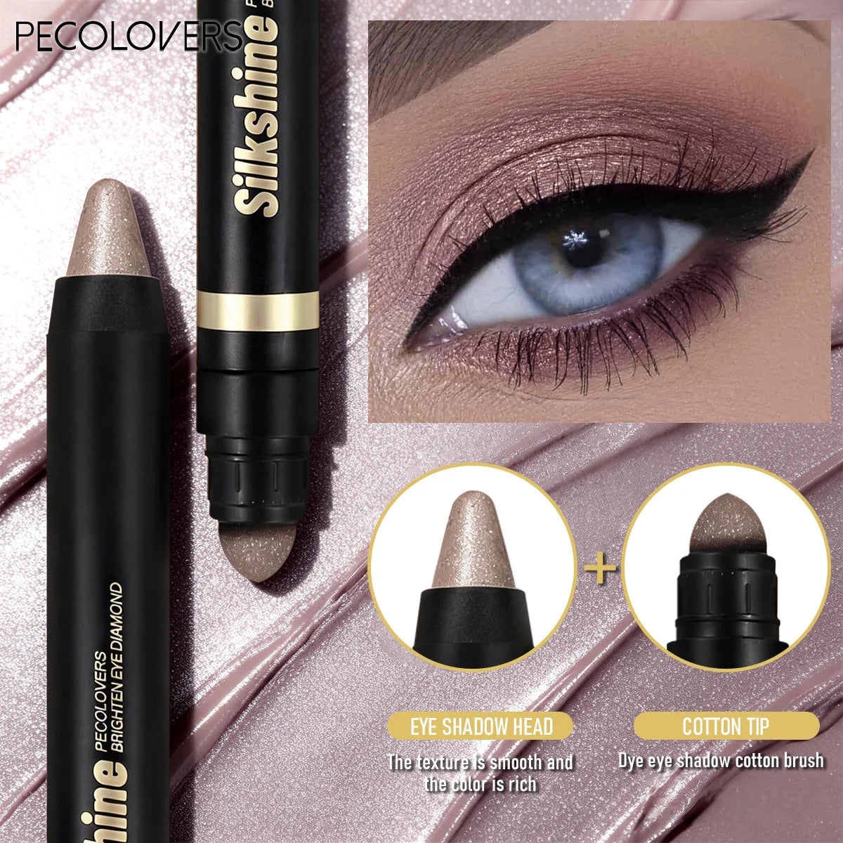9-Piece Dual-Head Cream Eyeshadow Stick Set for Travel