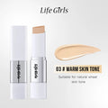 Double-Headed Foundation Stick with Brush, Matte Nude
