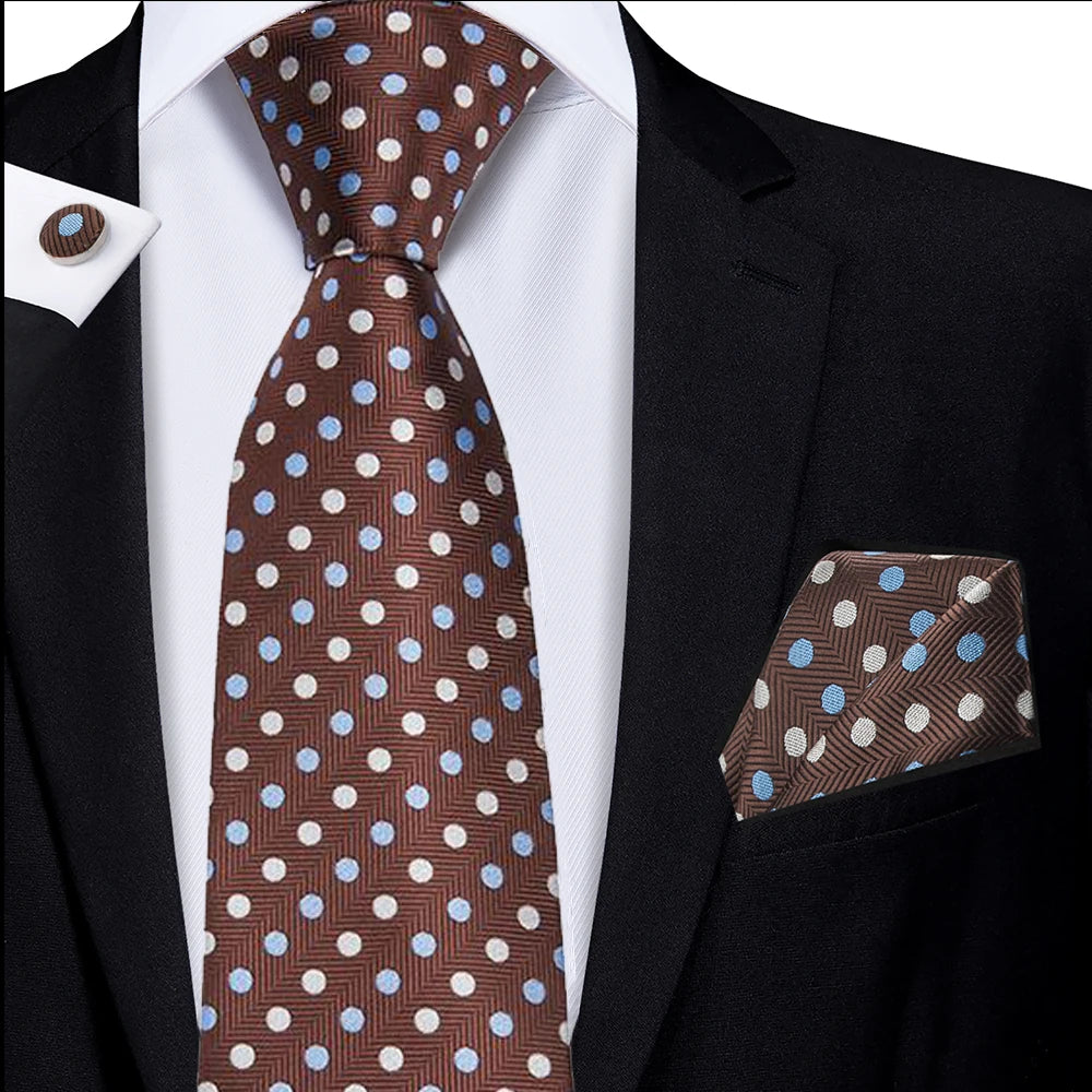 Men's Stylish Polka Dot Tie Collection
