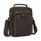 High-Quality Genuine Leather Men’s Crossbody Bag Vintage Sling Bag - VacationGrabs