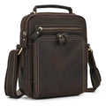 Fashion Leather Messenger Bag Crossbody Bag for Men School Bag - VacationGrabs