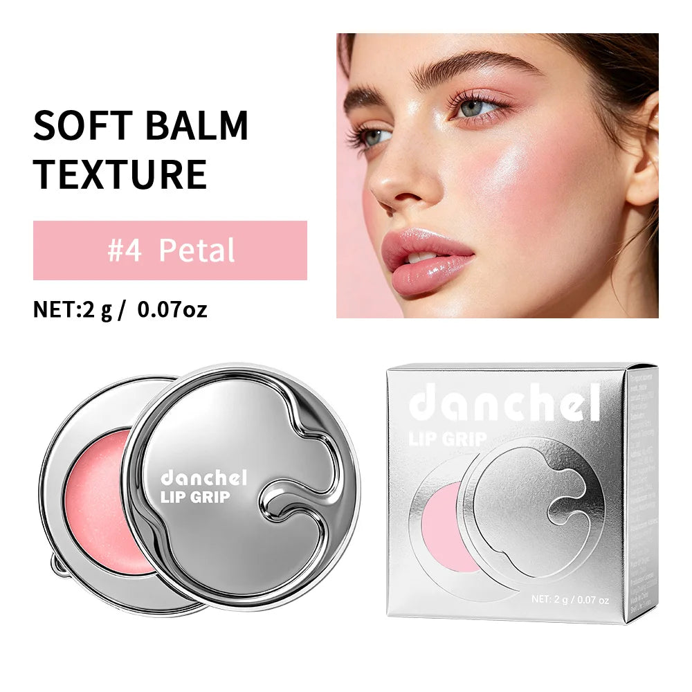 2 In 1 Magic Lip Grip Lip Gloss Blush Blurry Glow Balm Long Lasting Makeup Suction Phone Back Cosmetics