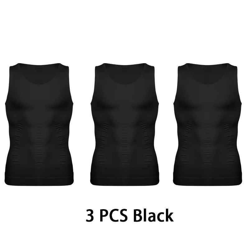 Men's Slimming Compression Tank Top, Tummy Control Vest