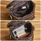 Men's Vintage Genuine Leather Crossbody Waist Bag