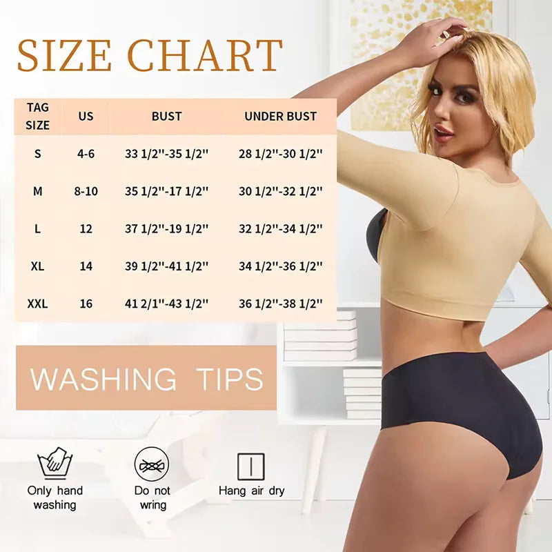 Women's Half Sleeve Arm Shaper with Underbust Support