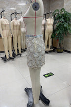 VacationGrabs Sequined Skirts for Women Chic Casual Skirts Summer New Party Clubwear Fashion Female High Waist A-Line Skirts