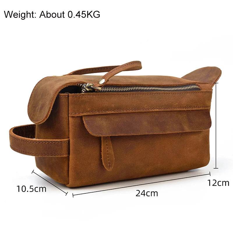 Designer Genuine Leather Travel Wash Bags & Makeup Clutches - VacationGrabs