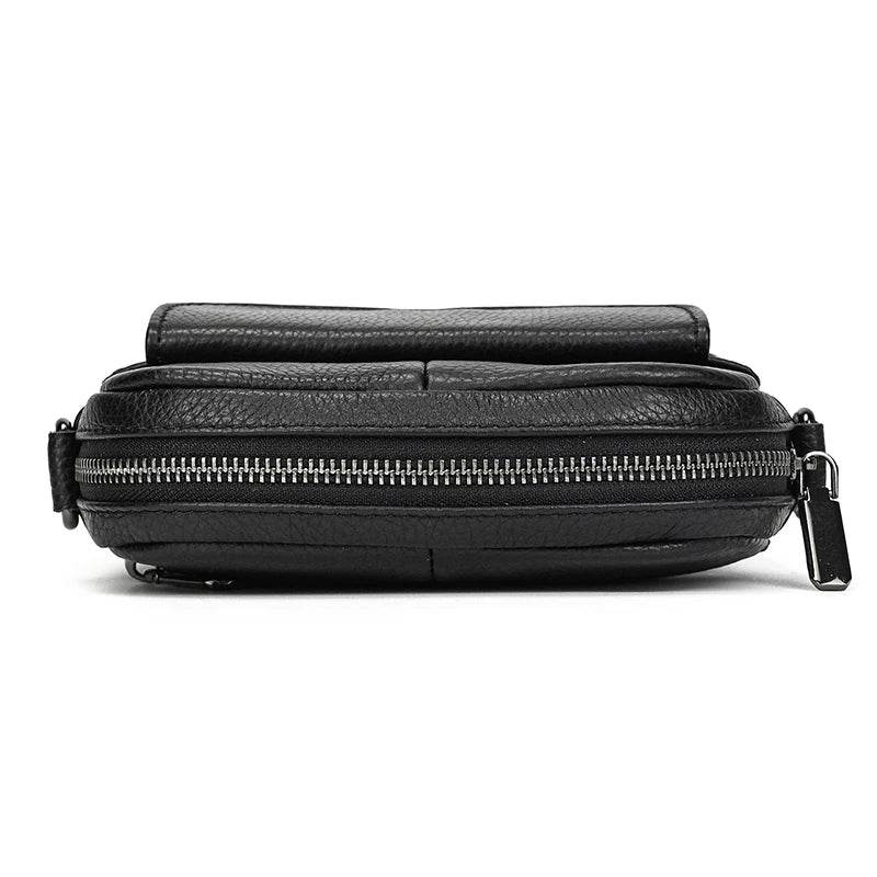 Genuine Leather Phone Crossbody Bag - VacationGrabs