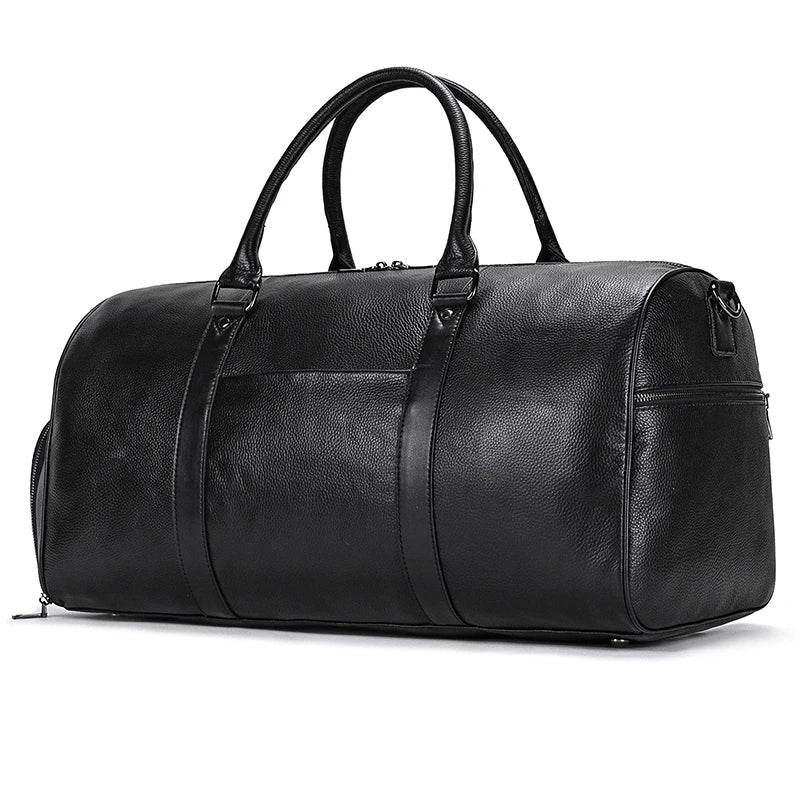 Designer Leather Travel Bag for Men & Women – Waterproof Duffle - VacationGrabs