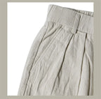 Red Tornado Old Money Aesthetic Linen Pants Men's Casual Pleated Trousers Loose Fit