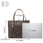 Men Women’s Crazy Horse Leather Messenger Bag Totes - VacationGrabs