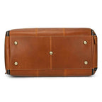 Men's Leather Business Trip Travel Duffle Opens to a Garment Bag - VacationGrabs