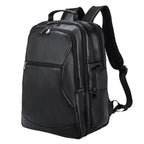Thick Leather 17" Laptop Backpack Business Travel Leather