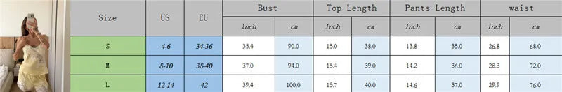VacationGrabs Satin Lace Patchwork Pajama Set For Women V Neck Thin Strap Sleeveless Top Elastic Short Pants Sweet Home Loungewear
