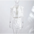 Chic Two-Piece Glitter Resort Outfit - Chic Vacation Wear
