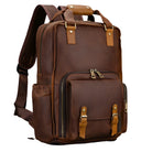 Leather Backpack for Camera DSLR Genuine Travel Bag Large - VacationGrabs