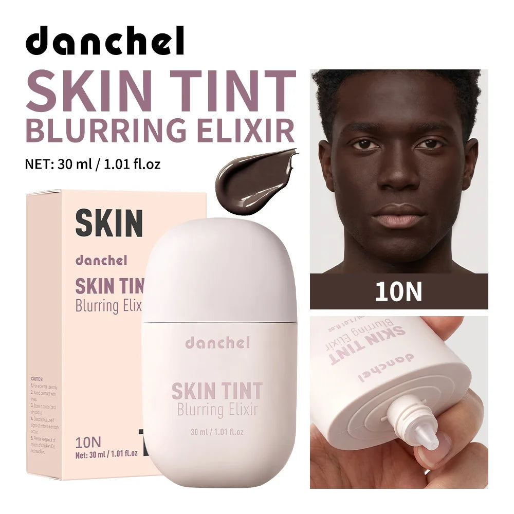 Skin Tint Blurring Elixir Foundation Lightweight & Breathable Blur Pores Fine Lines Hydrating Coverage Face Makeup for All Skin