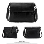 Men's Leather Crossbody Bag Casual Waterproof Sling Oil Wax - VacationGrabs