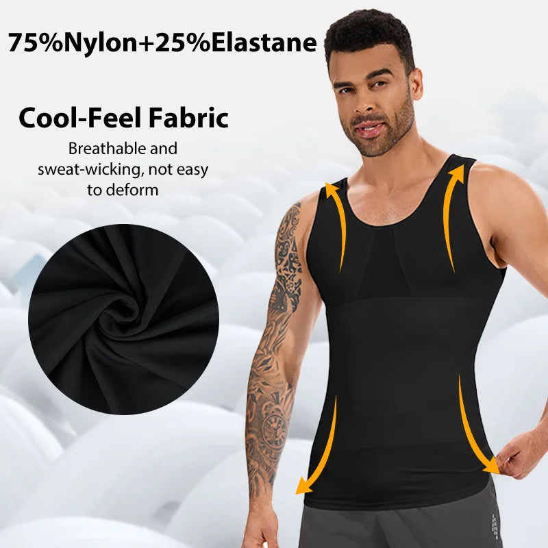 Men's Slimming Body Shaper Tummy Control Tank Top