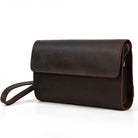 Fashion Genuine Leather Men’s Day Clutches 6-inch iPhone Wallet Cowskin Clutch - VacationGrabs