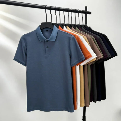 Polo 100 % coton pour homme - T-shirt décontracté et respirant pour l'été