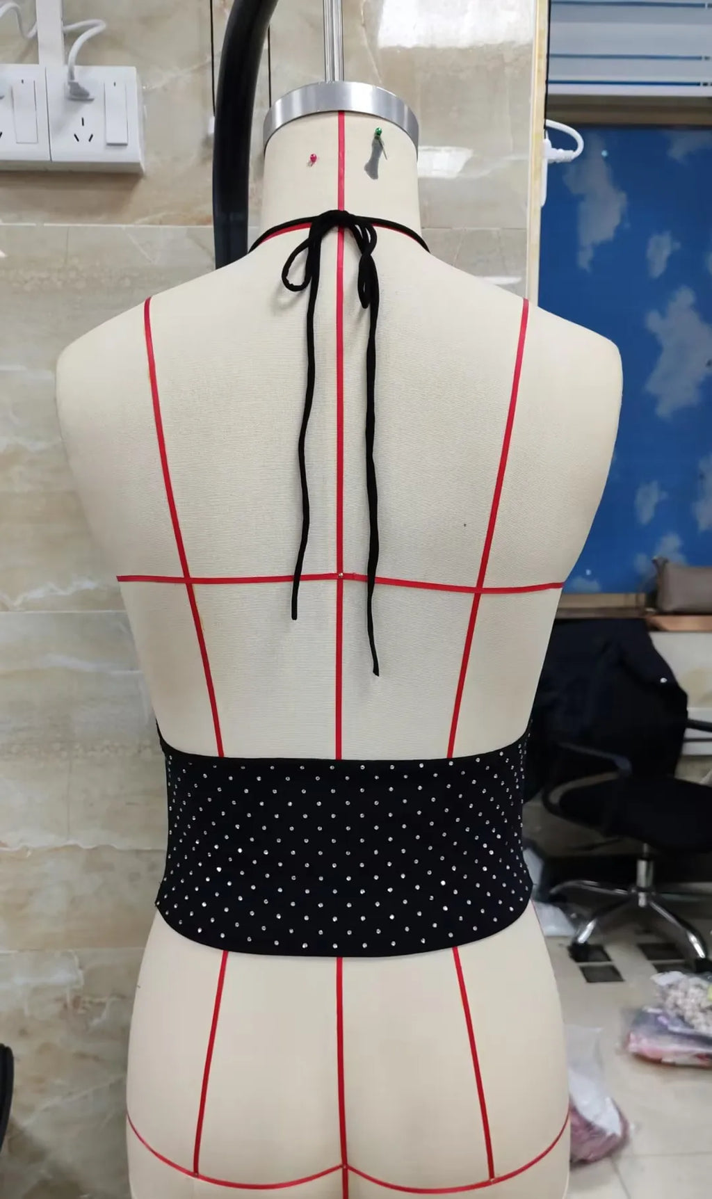 VacationGrabs Summer Sequin Rhinestone Sexy Halter Sleeveless Backless Slim Tank Top Women's Elegant Casual Y2K Top Party Club Clothes