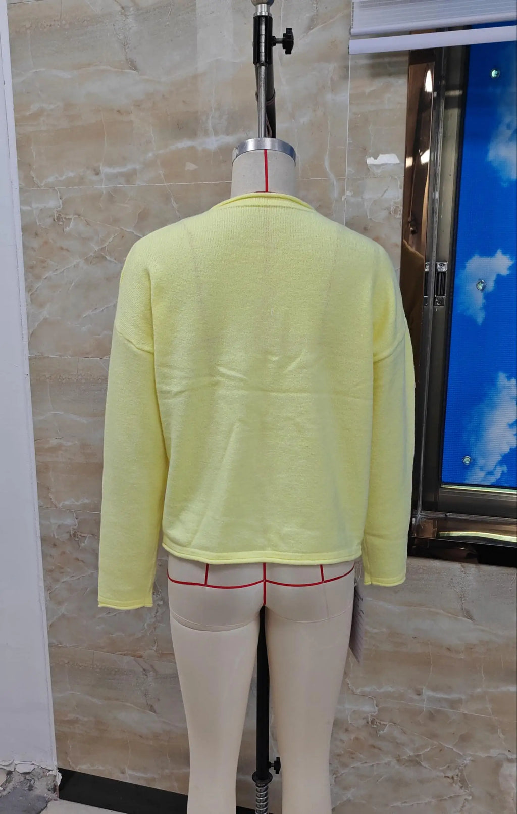 VacationGrabs Solid Knit Pullover Women Loose Drop Shoulder Long Sleeve Crew Neck Short Sweater Minimalist Winter Fall Casual Knitwear