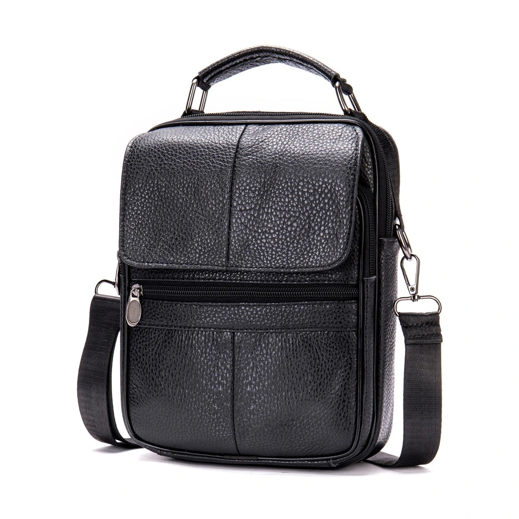 Men's 7.9" iPad Shoulder Bag Soft Leather Crossbody