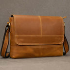 High-Quality Genuine Leather Shoulder Bag Men’s Work Messenger - VacationGrabs