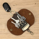 Leather Key Wallet for Car Housekeeper Holder Keychain Bag Case - VacationGrabs