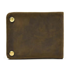 Vintage Zipper Leather Trifold Wallet Men & Women Luxury Design - VacationGrabs