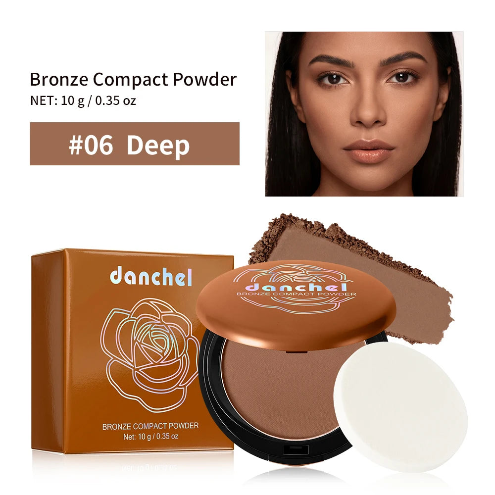 Long Lasting Compact Powder Waterproof Sweatproof Soft Matte Oil Control Setting Powder Face Makeup Cosmetic